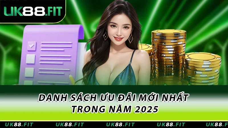 Danh sách ưu đãi mới nhất trong năm 2025