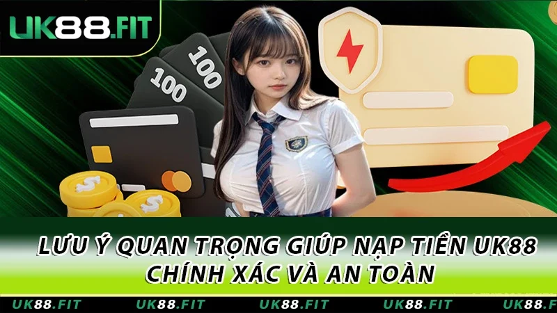 Lưu ý quan trọng giúp nạp tiền UK88 chính xác và an toàn