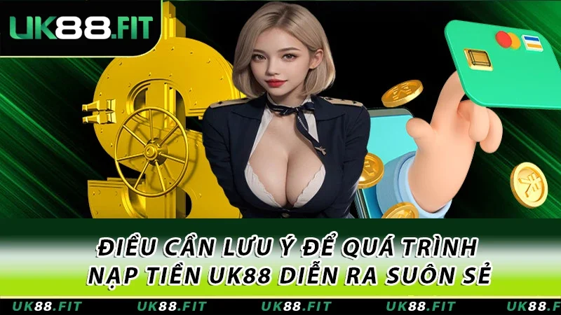 Điều kiện cần chú ý để quá trình nạp tiền UK88 diễn ra suôn sẻ