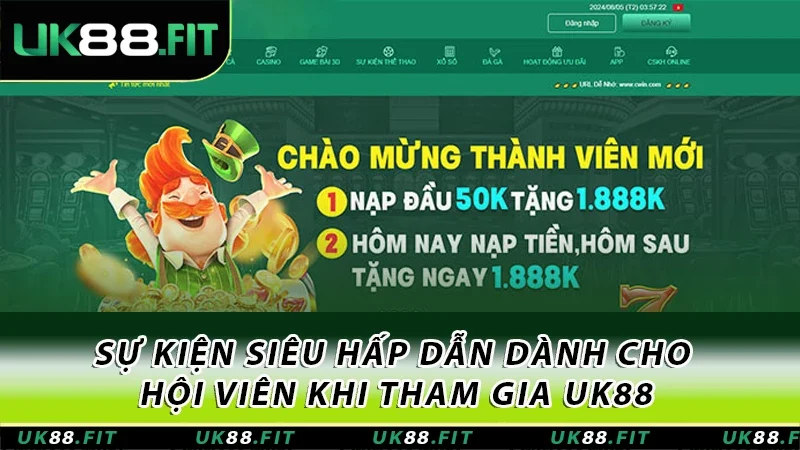 Sự kiện siêu hấp dẫn dành cho hội viên khi tham gia UK88